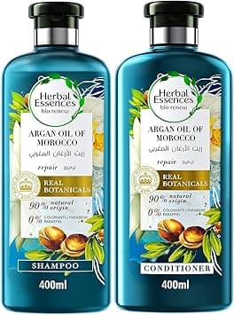 Herbal Essences Bio Renew, Argan Oil of Morocco, Shampoo 400ml + Conditioner 400ml on Amazon.ae - Price Tracker