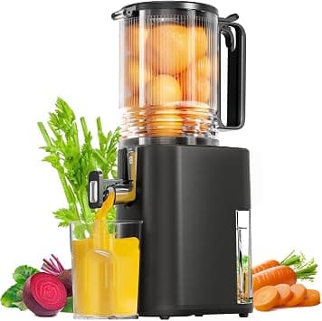Cold Press Juicer, 5.5inch Wide Feed Chute Juicer Machine, Slow Masticating Juicer for Whole Vegetables & Fruits, Black on Amazon.ae - Price Tracker