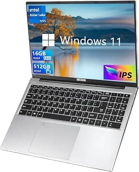 لابتوب فونيت للألعاب 16 بوصة، نظام ويندوز 11 برو 2025، رام 16 جيجا، هارد SSD 512 جيجا، انتل الجيل 12 N95 (بتردد 3.4 جيجا)، لوحة مفاتيح بإضاءة خلفية، مستشعر بصمة لفتح القفل، وشاشة FHD بدقة 1920 × 1200 - متتبع أسعار Amazon.sa
