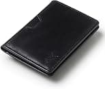 FOXHACKLE Leather Credit Card Wallet for Men and Women, Thin Bifold RFID Blocking Wallet, Slim Front Pocket Minimalist Card Holder Wallet - متتبع أسعار Amazon.sa