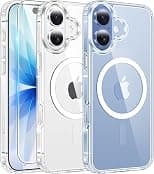 iPhone 17 Case, Compatible with MagSafe Accessories, TPU, Military-Grade Drop Protection, Shock-Absorbing Air Guard Corners, Hybrid Series, Clear (iPhone 17) - Amazon.ae Price Tracker