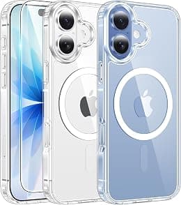 iPhone 17 Case, Compatible with MagSafe Accessories, TPU, Military-Grade Drop Protection, Shock-Absorbing Air Guard Corners, Hybrid Series, Clear (iPhone 17) - Amazon.ae Price Tracker