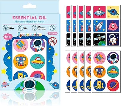 Mosquito Repellent Stickers, 60Pcs Mosquito Repellent Stickers, Natural Essential Oil Repellent Patches, Mosquito Repellent Patches for Kids Adult Outdoor Indoor Travel, Offer 24 Hours Protection - Amazon.ae Price Tracker