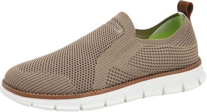 TcIFE Men's Slip‑On Mesh Walking Sneakers ‑ Lightweight Casual Dress Shoes on Amazon.ae - Price Tracker