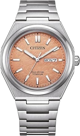 Citizen Men's Analogue Japanese Quartz Watch with Titanium Strap AW0130-85ZE - Best Deal Finder