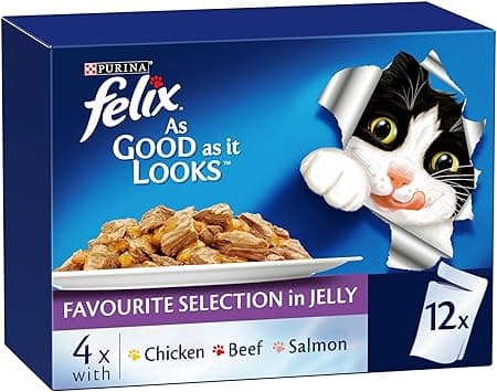 Felix As Good As It Look Doubly Delicious Wet Cat Food Favourite Selections 85g (Pack of 12) - Amazon.ae Price Tracker