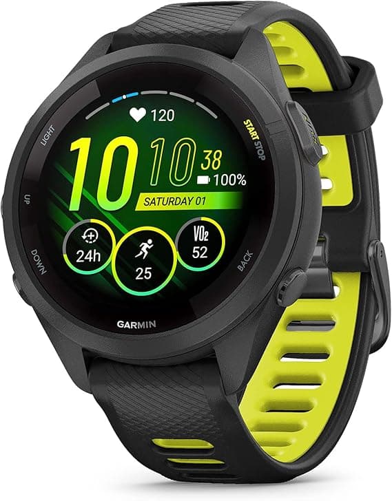 GARMIN Forerunner 265S - 42mm | Runners Smart Watch with 15 Days Battery Life in Smartwatch Mode | Scratch Resistant Touch Screen Amoled Display with Health Tracking and Advanced GPS on Amazon.ae - Price Tracker