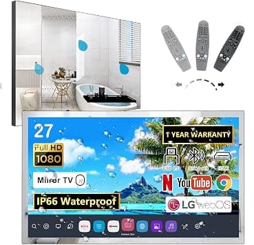 27 inch webOS Smart Mirror TV for Bathroom (Tuner-Free) with Freeview Play, and Alexa Built-in, with Magic remote, Bluetooth, Wi-fi on Amazon.ae - Price Tracker