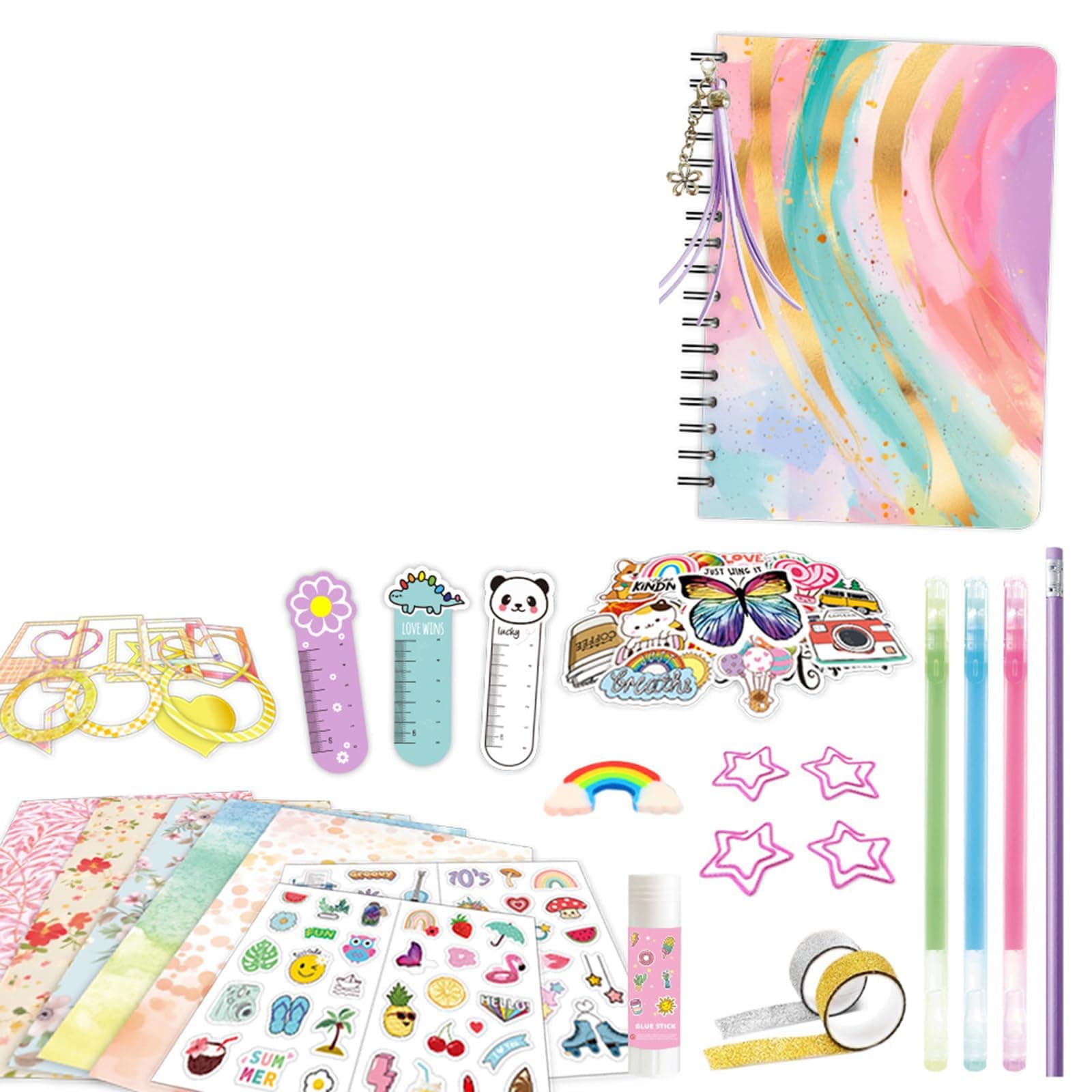 DIY Journal Kit For Teen Girls, Scrapbook Kit, Personalized Diary Set, Cool Birthday Gifts Ideas For Girls, Easter Art & Crafts For Kid, Teen Girls Trendy Stuff, Scrapbook & Diary Set on Amazon.ae - Price Tracker