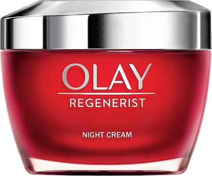 Olay Regenerist Night Cream (50 g) with Amino Peptides and Vitamin B3, Women's Face Cream, Anti-Ageing, Care for All Skin Types for Women, Visibly Tightens Skin - Best Deal Finder