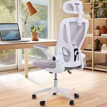 Office Chair Ergonomic Desk Chair, 330 LBS Home Mesh Office Desk Chairs with Wheels, Comfortable Gaming Chair, High Back Office Chair for Long Hours (White) on Amazon.ae - Price Tracker