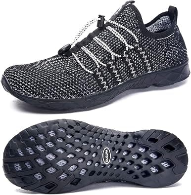 DLGJPA Men's Lightweight Quick Drying Aqua Water Shoes Athletic Sport Walking Shoes - Best Deal Finder