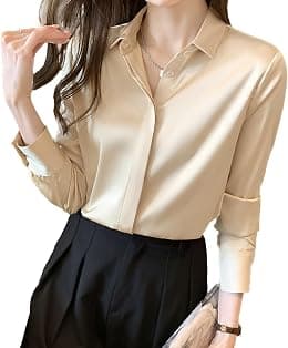 womens Button-down Shirts Casual (pack of 1) - Best Deal Finder