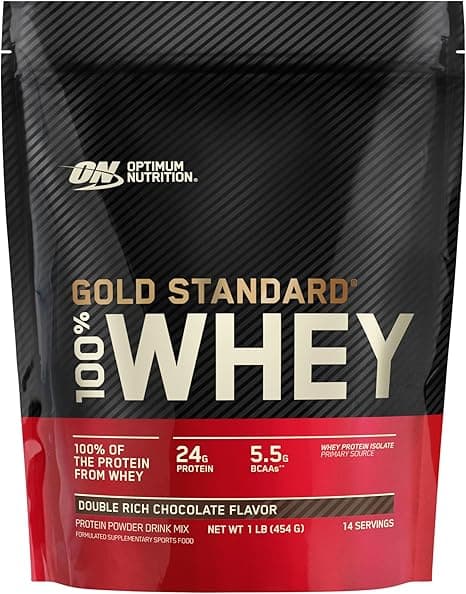 Optimum Nutrition Gold Standard 100% Whey Protein Powder, Double Rich Chocolate (1 lb.), Package may vary on Amazon.ae - Price Tracker
