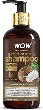 WOW Skin Science Coconut Milk Shampoo For Hair Fall/Strength/Damage/Thinning - 300ml على Amazon.ae - متتبع الأسعار