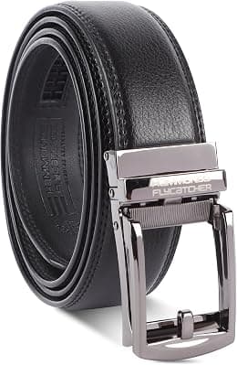 HAMMONDS FLYCATCHER Genuine Leather Belt for Men - Perfect for Formal and Casual Wear - Adjustable Waistband up to 46 Inches - Autolock Belt for Formal and Casual Wear - Best Deal Finder