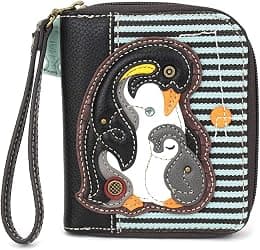 CHALA Zipper Wallet Wristlet 8 Credit Card Slots Durable Faux Leather - Best Deal Finder