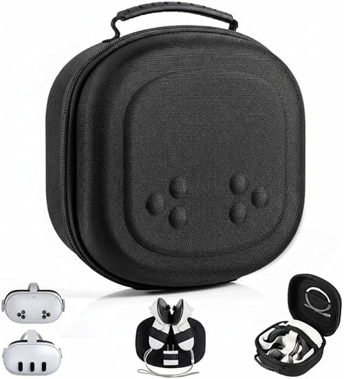 KASTWAVE Hard Carrying Case for Meta Quest 3S/Quest 3/Vision Pro, VR Gaming Headset and Touch Controllers Accessories Carry Bag, Touch Controllers and Other Accessories, for Travel and Home Storage on Amazon.ae - Price Tracker