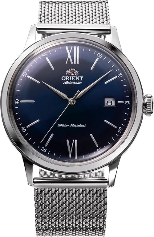 Orient Bambino Version 6 Automatic Dress Watch Model: RA-AC0019L30B, Blue on Amazon.ae - Price Tracker