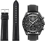 TStrap Omega x Swatch Moonswatch Strap - Leather Strap Moonwatch Watch Men Women - Quick Release Strap for Swatch Omega 20mm Replacement - Best Deal Finder