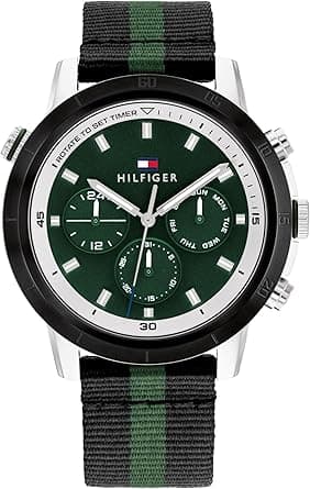 Tommy Hilfiger Ocean-Bound Collection for Men - Sporty Multifunction Wristwatch for Him - Recycled Plastic - Water-Resistant up to 5 ATM/50 Meters - Premium Fashion for Everyday Wear - 44mm on Amazon.ae - Price Tracker
