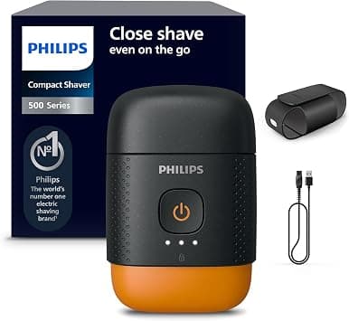 Philips Shaver 500 Series - Compact Electric Shaver, Lift & Cut System, SteelPrecision Blades, 3D Floating Heads, Wet & Dry Shave, Travel Case, Travel Lock, Magnetic Cap, Model S595/05 on Amazon.ae - Price Tracker