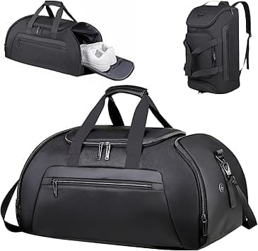 Gym Bag Sports Duffle Bag Backpack for Men Women: Waterproof Travel Duffle Bags, 35L Large Capacity Sports Bags with Shoe Compartment & Dry Wet Separated Pocket, for Travel Training Weekend Overnight on Amazon.ae - Price Tracker
