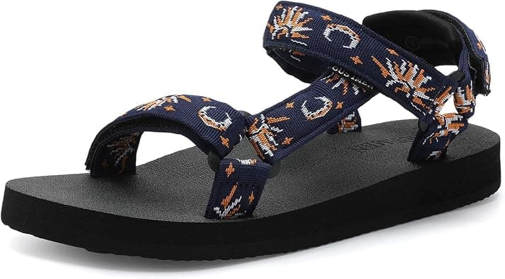 OUSIMEN Women's Sport Sandals Hiking Sandals with Arch Support Yoga Mat Insole Outdoor Light Weight Casual Sport Sandal على Amazon.ae - متتبع الأسعار
