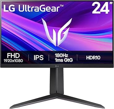 LG Ultragear 24GS65F, 24 inch (60.96 cm), IPS, Full HD 1920 X 1080, 180Hz, Black, 1ms, HDR 10, NVIDIA G-Sync Compatible, AMD FreeSync, Height/Pivot/Tilt Adjustable Stand, Borderless Gaming Monitor on Amazon.ae - Price Tracker