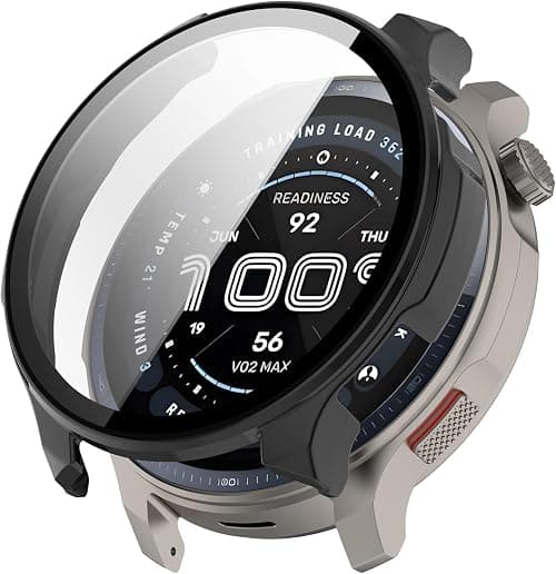 SKEIDO Case for Amazfit Balance 2 Protective Cover Smart Watch,Built-in 9H Tempered Glass Film, Hard PC,Easy to Install,Screen Protector for Amazfit Balance 2 Smartwatch Accessory (Black) على Amazon.ae - متتبع الأسعار