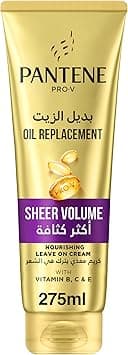 Pantene Pro-V Sheer Volume Oil Replacement For Flat Hair, Leave-In Conditioner, 275 ml, Multicolor on Amazon.ae - Price Tracker