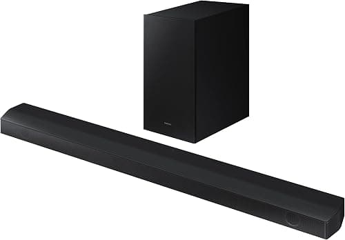 Samsung Soundbar Speaker 2022-3.1ch Surround Sound Audio With 7 Speakers Virtual DTS:X Wireless Subwoofer Bluetooth - HW-B650- International Version على Amazon.ae - متتبع الأسعار