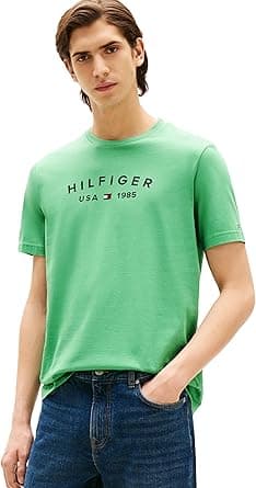 Tommy Hilfiger mens Short Sleeve Cotton Graphic T-shirts With Printed Logo Short Sleeve Cotton Graphic T-shirts With Printed Logo (pack of 1) on Amazon.ae - Price Tracker