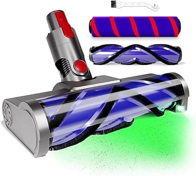 2 Brushes Vacuum Head Replacement for Dyson V7/V8/V10/V11/V15 | Anti-Tangle Motorhead Brush Roller with LED Light | Quick-Release Cordless Vacuum Cleaner Head for Carpet, Hardwood, Tile Floors - Amazon.ae Price Tracker