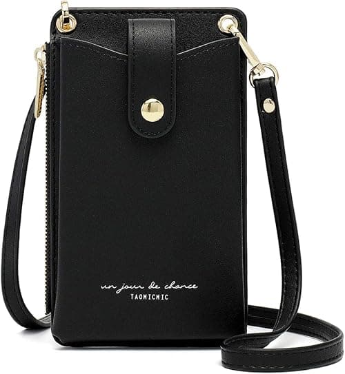 Womens Cellphone Crossbody Bag Small Light Leather Shoulder Purse Handbag Card Wallet Lanyard Case Girls Satchel Pouch على Amazon.ae - متتبع الأسعار