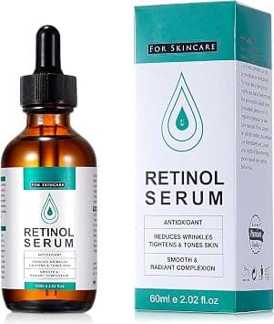 Retinol Serum, 120ml Retinol Liposome Delivery System with Hyaluronic Acid and Vitamin E, Aloe, Anti Aging Serum for Skin Repair, Fine Line and Wrinkles على Amazon.ae - متتبع الأسعار