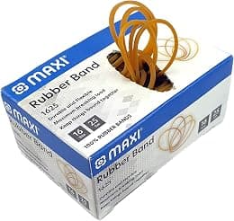 Maxi Rubber Band 25gm Size 16,Stretchable For School Home Office Stationary Organizing Money Supplies Elastic Document Arts Craftsplastic Bags Diy Toy, Yellow, 1625 - Best Deal Finder