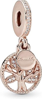 Pandora Moments Women's Sterling Silver Sparkling Family Tree Cubic Zirconia Pendant Necklace, 45cm on Amazon.ae - Price Tracker