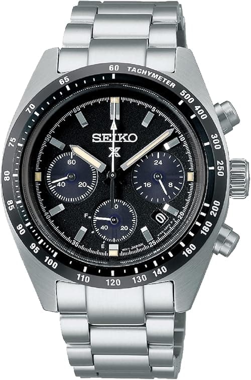 Seiko Prospex Speedtimer Solar Chronograph Sports Black Dial Watch SSC819P1, black, Chronograph on Amazon.ae - Price Tracker