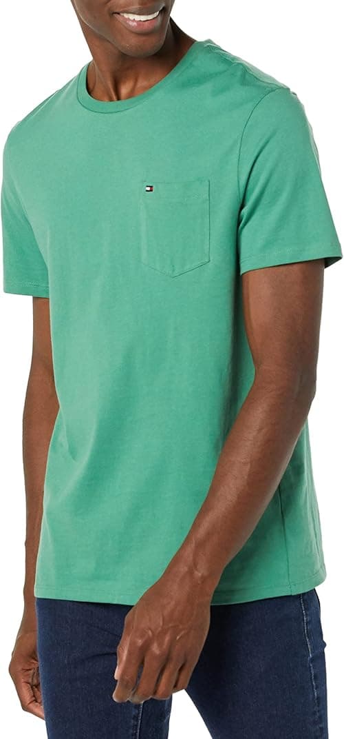 Tommy Hilfiger Men's Essential Short Sleeve Cotton Crewneck Pocket T-Shirt on Amazon.ae - Price Tracker