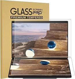 2-Pack Tempered Glass Screen Protector for 2025 New ASUS Zenbook DUO 14" 2-in-1 (UX8406) Dual Touchscreen Laptop, Ultra Clear, Anti Scratch,Bubble Free (1 Sets - Primary and Secondary Screens) - Best Deal Finder