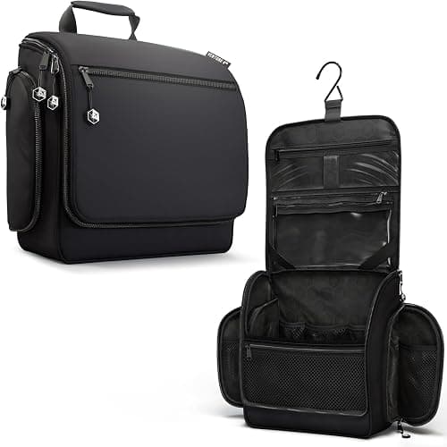 Venture 4TH Premium Travel Hanging Toiletry Bag for Men and Women with Expandable Compartments for Cosmetics, Makeup Brushes, Jewelry, Shaving Tools, Removable TSA Friendly Clear on Amazon - Best Deal Finder