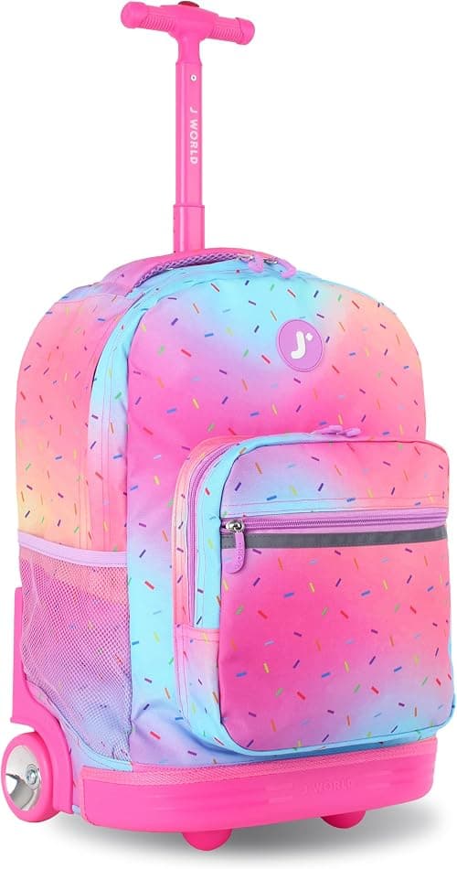 J World New York unisex-adult Sunrise Rolling Backpack على Amazon.ae - متتبع الأسعار