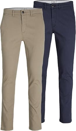 JACK & JONES Men's Jjimarco Jjdave Sa 2 Pack Trouser (pack of 2) - Best Deal Finder