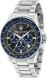 Maserati Sfida Men's Watch Limited Edition Chronograph Analogue - R8873640018, silver, 44mm, Bracelet - Best Deal Finder