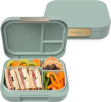 Bentgo Modern - Leak-Proof, Versatile 4-Compartment Bento-Style Lunch Box, Ergonomic Design with Matte Finish, Ideal for On-the-Go Balanced Eating for Adults and Teens - BPA-Free (Mint Green) | Leak-Resistant, 5.5-Cup Capacity, Adjustable Divider, Microwave & Dishwasher-Safe Tray (Mint Green) - Amazon.ae Price Tracker