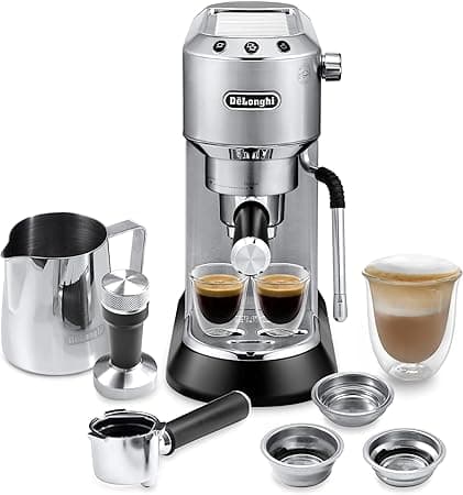 De'Longhi Dedica Arte Espresso Machine - MyLatteArt Milk Foam Nozzle, Precision Steam Wand, Steel Tamper Included - Create Perfect Espresso, Cappuccinos, and Latte Art at Home - EC885.M on Amazon.ae - Price Tracker