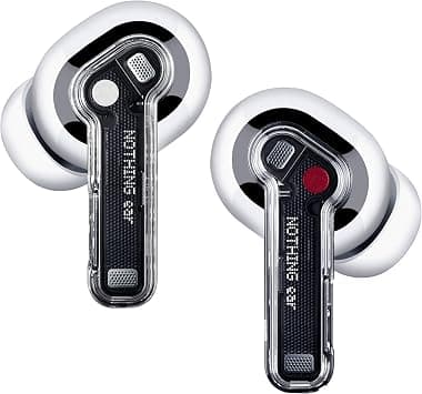 Nothing Ear, TWS, ChatGPT Integrated, Hi Res Audio with LDHC 5.0, Advanced Equaliser with Personal Sound Profile, Hybrid ANC Noise Cancellation upto 45dB, Upto 36 Hours Listening Time (White) - Best Deal Finder