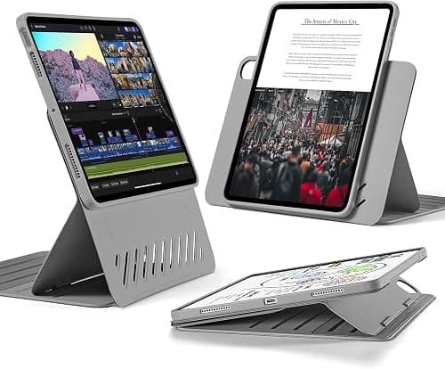 ESR Cover for iPad Air 11" M4/M3/M2, iPad Air 5a/4th Gen 10.9", Grey | Swivel with Removable Magnetic Case, Adjustable Vertical/Horizontal Stand, 9 Angles, Shift Series on Amazon.ae - Price Tracker
