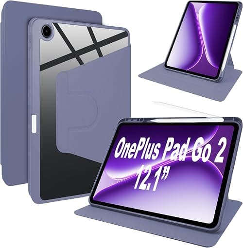 Lemxiee PU Leather Cover for OnePlus Pad Go 2 Case with Swivel stand & Pen slot position,PU leather + Transparent Acrylic on Amazon.ae - Price Tracker